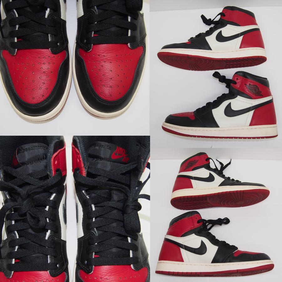 NIKE JORDAN 1 RETRO HIGH OG -BRED TOE- 555088-610 size27.0cm NIKE JORDAN 1 RETRO HIGH OG -BRED TOE- 555088-610 size27.0cm