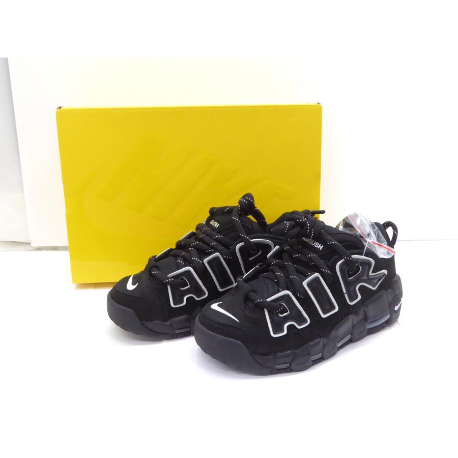NIKE 未使用 ナイキ × AMBUSH AIR MORE UPTEMPO LOW SP Black and  