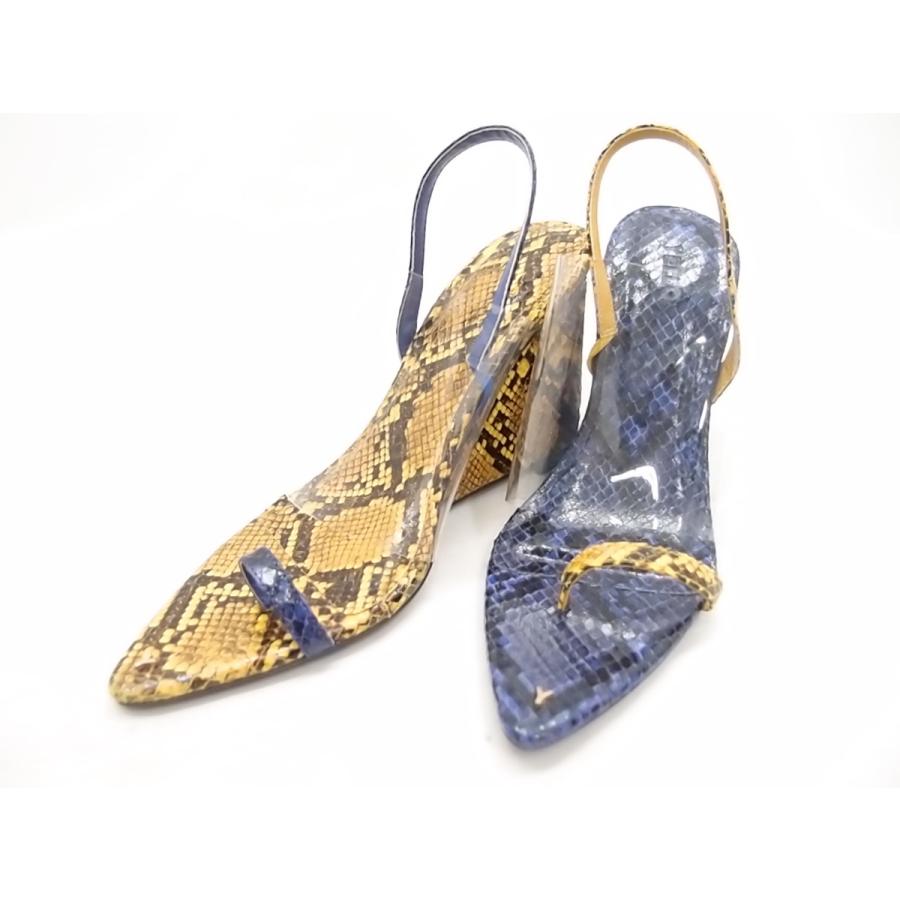 Yello イエロ パイソン ヒール Size M レディース サンダル 靴 中古 Wt2118 A 154 Wt2118 21 スリフト 通販 Yahoo ショッピング