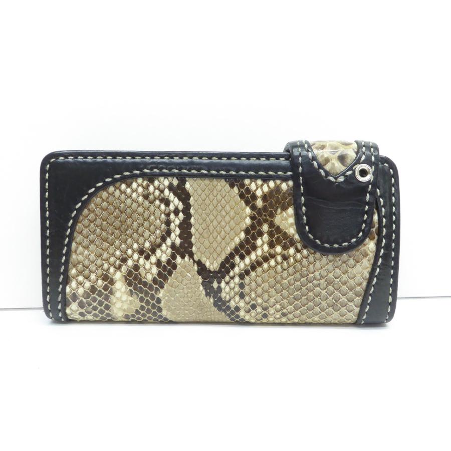 琉球レザーLLA織モルガンロングウォレット長財布