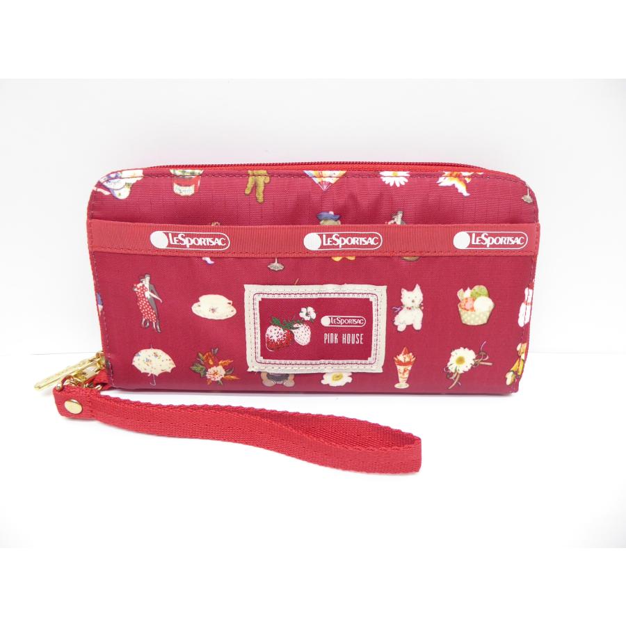 PINK HOUSE 美品 LESPORTSAC レスポートサック × ピンクハウス 長財布  