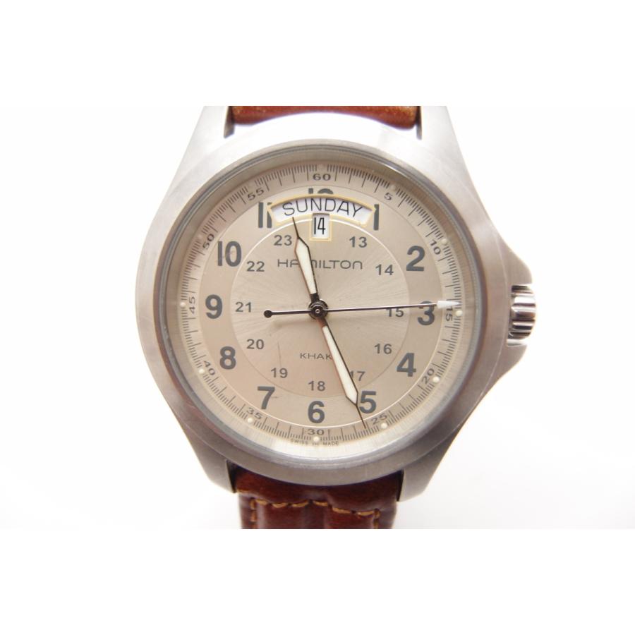 HAMILTON ハミルトン H644510 KHAKI アナログ 腕時計 中古 △WA4746 