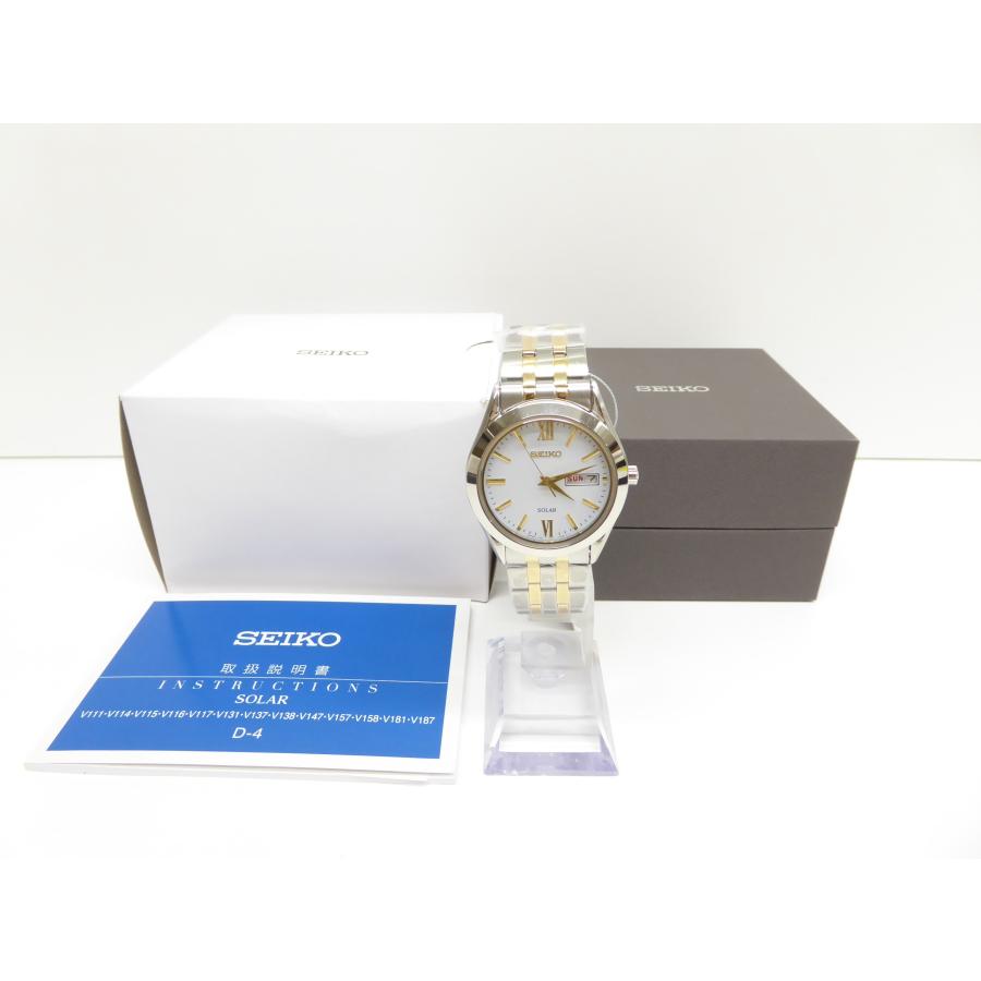 SEIKO 美品 セイコー V158-0BA0 SOLAR 腕時計 △WA5737 : スリフト 