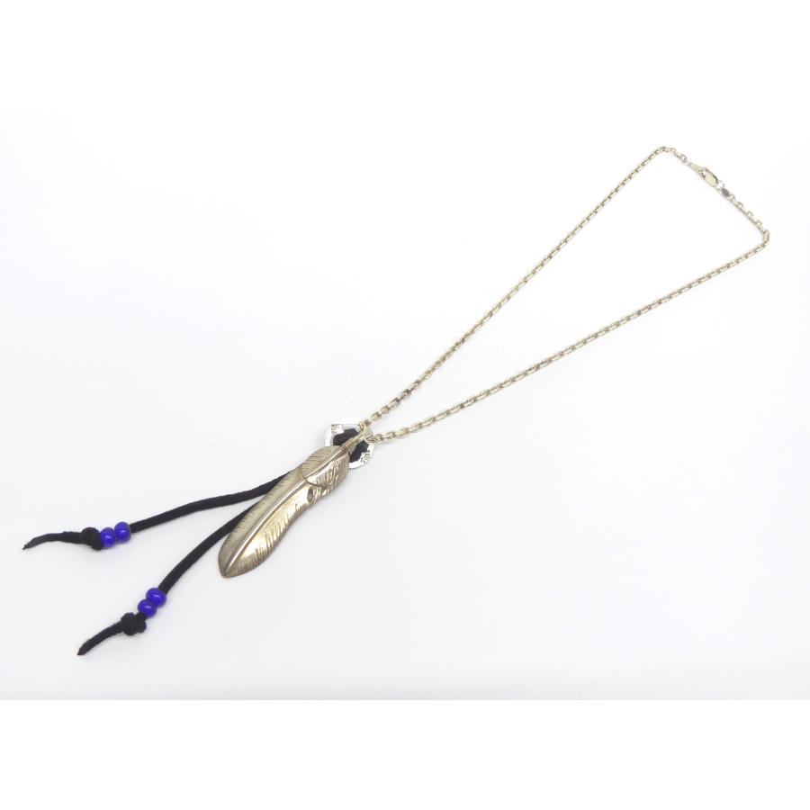 Seewark フェザー 全長約51cm ペンダント メンズ △WA6248 : スリフト