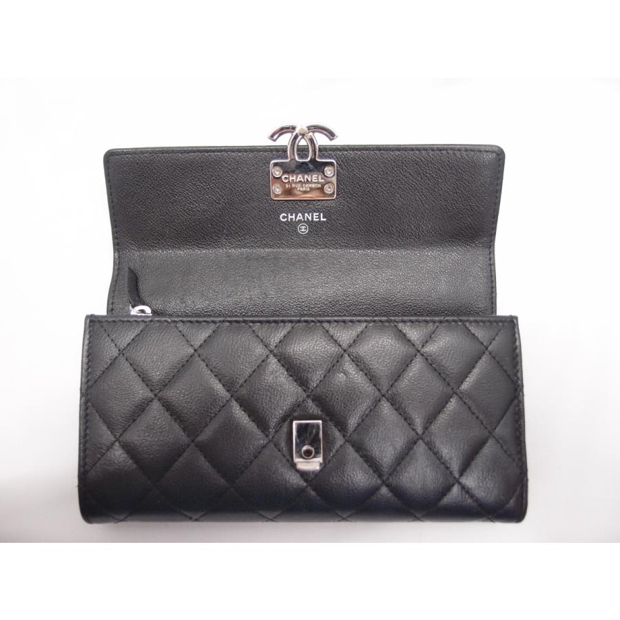 CHANEL シャネル マトラッセ フラップウォレット ハーフココ 長 CHANEL シャネル マトラッセ フラップウォレット ハーフココ 長