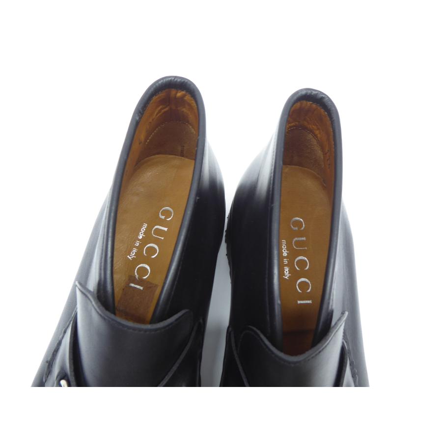 GUCCI グッチ ホースビット レザーブーツ SIZE:42 1/2 約27.5cm 靴 