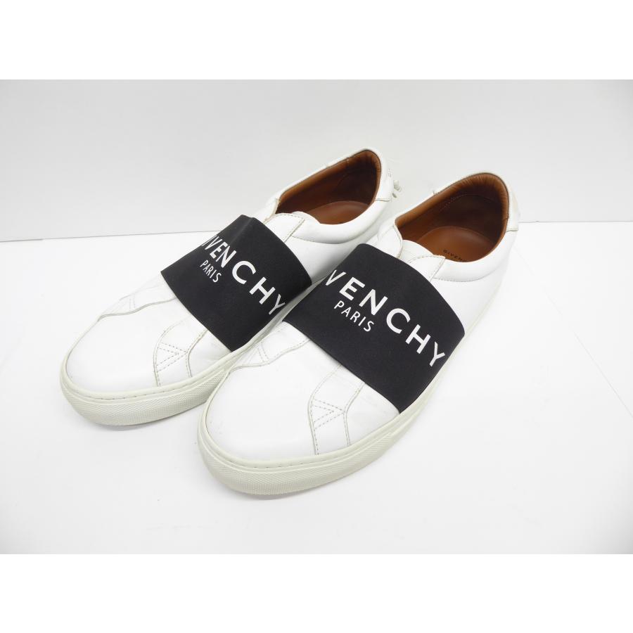 GIVENCHY ジバンシィ レザー ロゴ ストラップ スリッポン SIZE42 約 