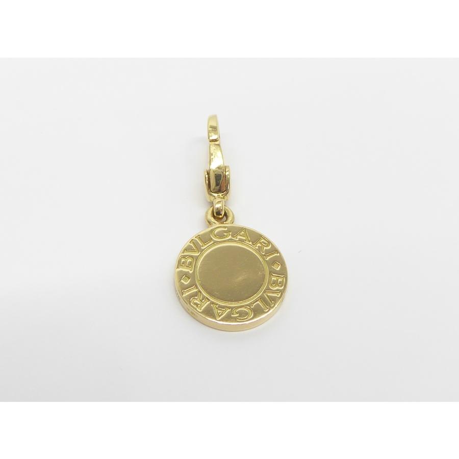 BVLGARI ブルガリ オニキス チャームペンダント K18YG 750 約3.8