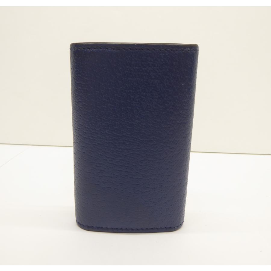 GUCCI グッチ GGマーモント 435305 ネイビー 6連キーケース △WP2270 