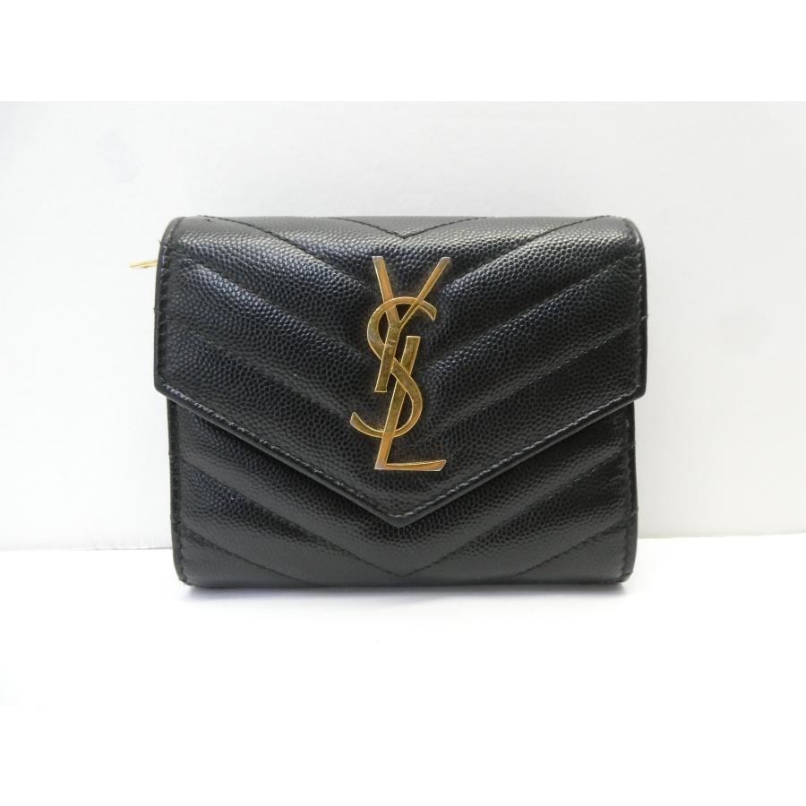 SAINT LAURENT サンローラン モノグラム コンパクト 403943 ジップ