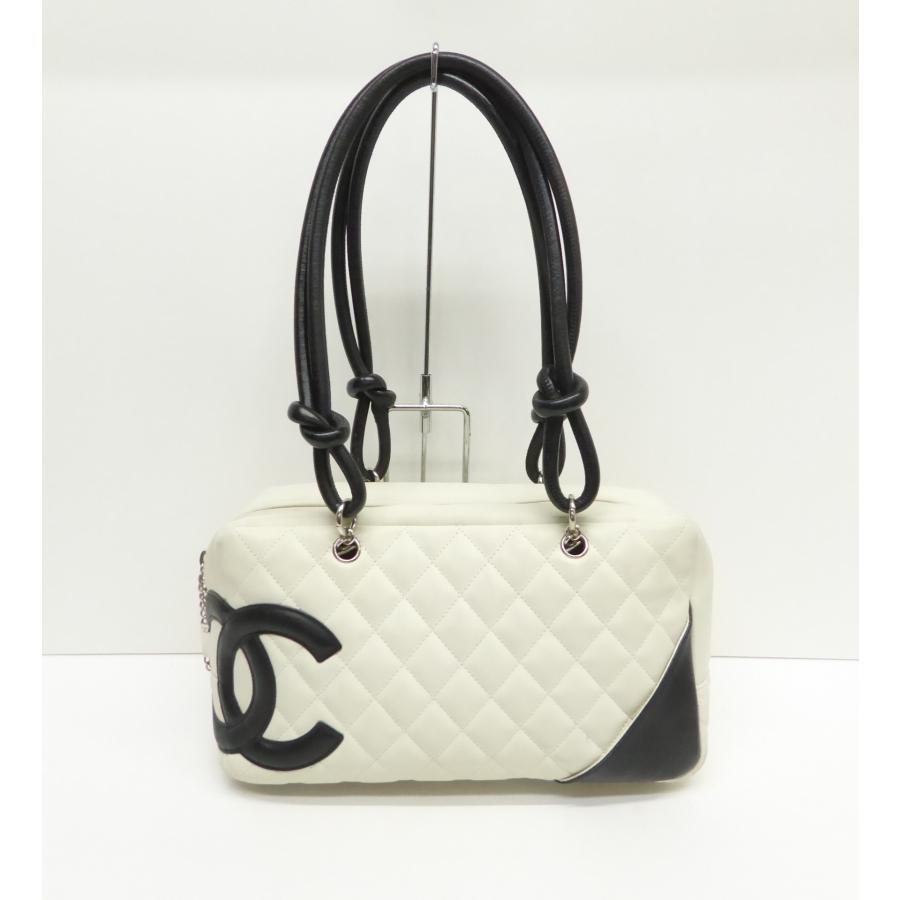 CHANEL シャネル カンボンライン ボーリングバッグ 鞄 △WP1779 CHANEL シャネル カンボンライン ボーリングバッグ 鞄 △WP1779