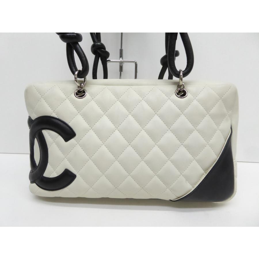 CHANEL シャネル カンボンライン ボーリングバッグ 鞄 △WP1779 CHANEL シャネル カンボンライン ボーリングバッグ 鞄 △WP1779