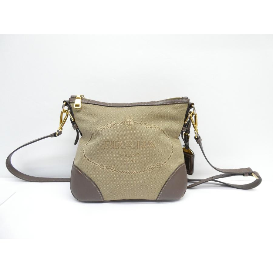 PRADA プラダ ジャガード キャンバス BT867A ショルダーバッグ
