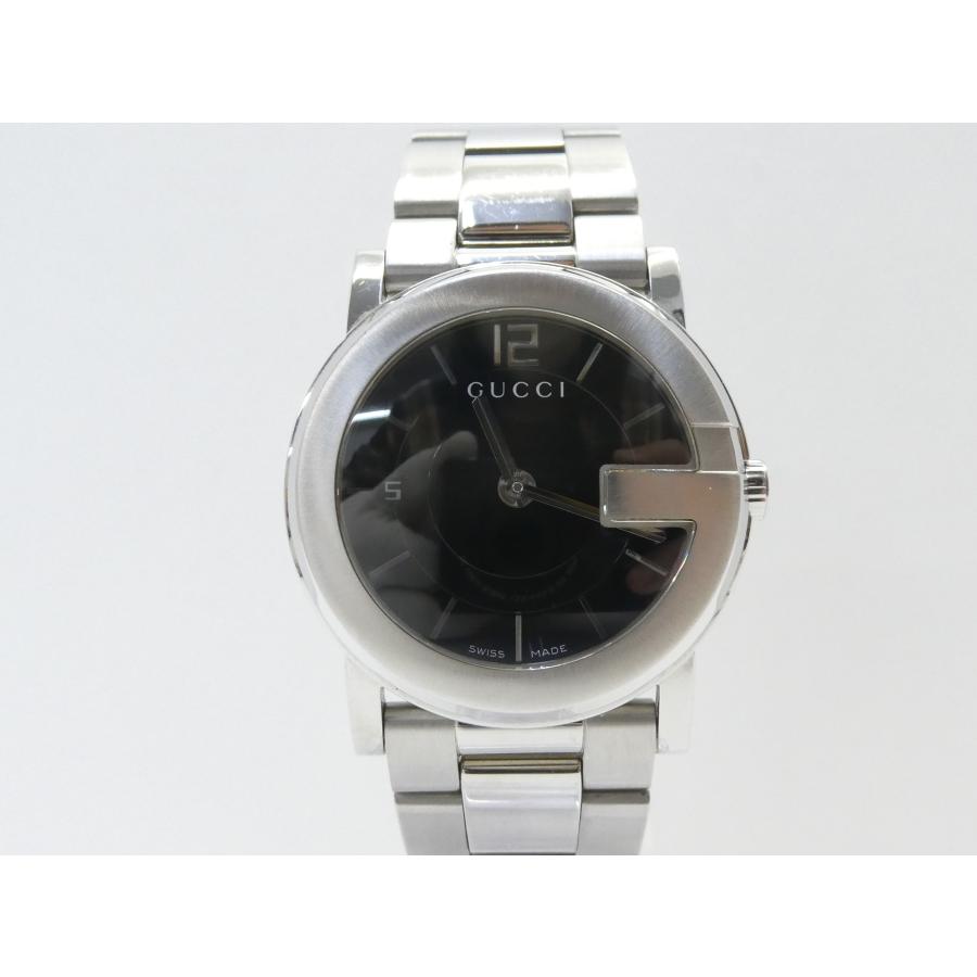 【稼働品　美品】GUCCI 保存箱付き クォーツ 腕時計 101J メンズ GUCCI（グッチ） Gラウンド 101J クォーツ 腕時計 △WP2909 : スリフト