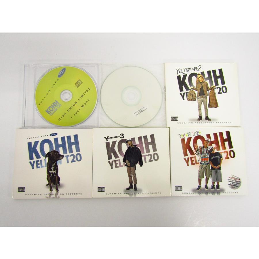 KOHH CD まとめ売り Yellow Tape 1-4 DIRT 梔子 中古 KOHH CD まとめセット Yellow Tape 1〜4+2 合計6点☆V6618 : スリフト
