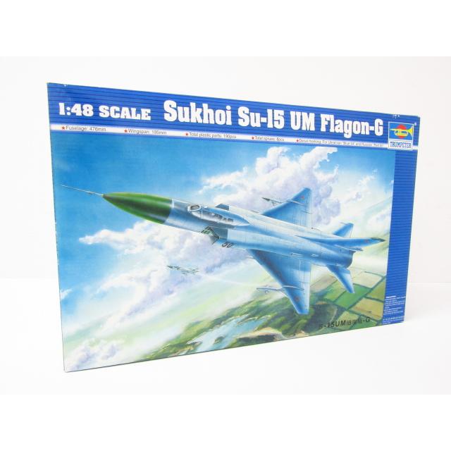 未組立品 トランペッター 1/48 Sukhoi Su-15 UM Flagon-G プラモデル  