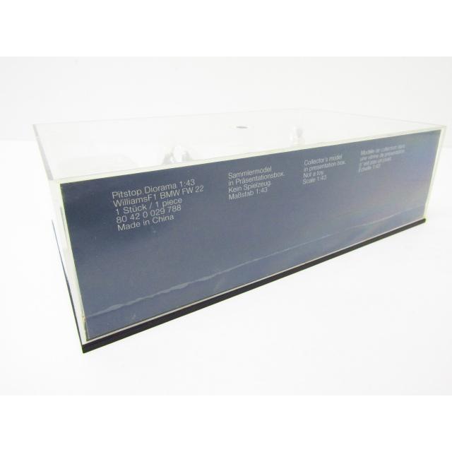 ⭐️BMW⭐️Williams F1 Team ピットストップジオラマ 1/43 1/43 MINICHAMPS WILLIAMS F1 BMW FW22 PITSTOP DIORAMA | eBay