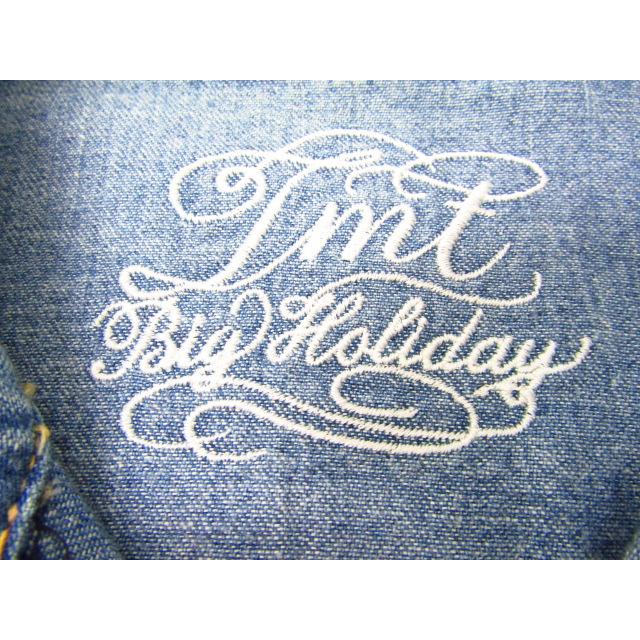 TMT CRUSH DENIM SHIRT クラッシュデニムシャツ 長袖 リペア加工 TMT CRUSH DENIM SHIRT クラッシュデニムシャツ 長袖 リペア加工