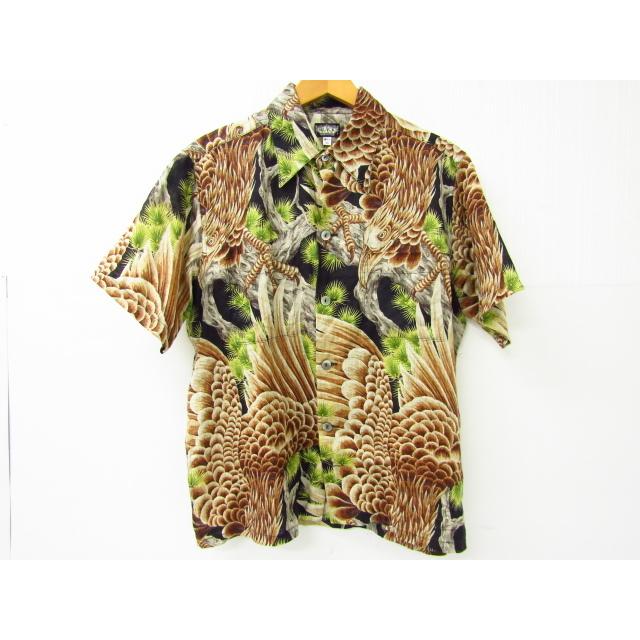 BLACK SIGN ブラックサイン Hawk and Pine Tree Gangster Shirt BLACK SIGN ブラックサイン Hawk and Pine Tree Gangster Shirt