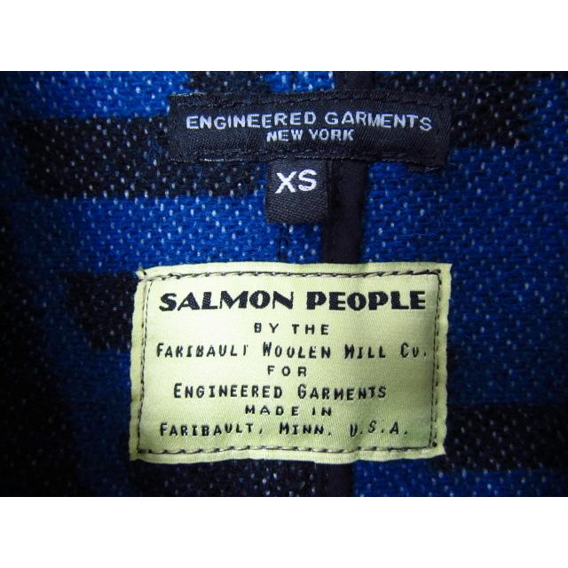 ENGINEERED GARMENTS エンジニアードガーメンツ 別注 Salmon People Native柄 Blanket Pea-JK USA製 Pコート SIZE:XS♪FG5782｜thrift-webshop｜04