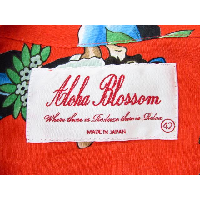 Aloha Blossom アロハブロッサム アロハシャツ レーヨンシャツ Hula Girl SIZE：42 ▼FG6142｜thrift-webshop｜03