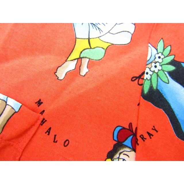 Aloha Blossom アロハブロッサム アロハシャツ レーヨンシャツ Hula Girl SIZE：42 ▼FG6142｜thrift-webshop｜07