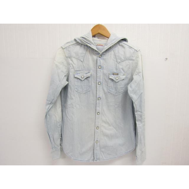KAPITAL キャピタル フード付 デニムシャツ ウエスタン ダメージ加工  