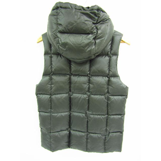 ナノユニバース ダウンベスト 撥水加工 ライトダウン フード ジップアップ ベスト