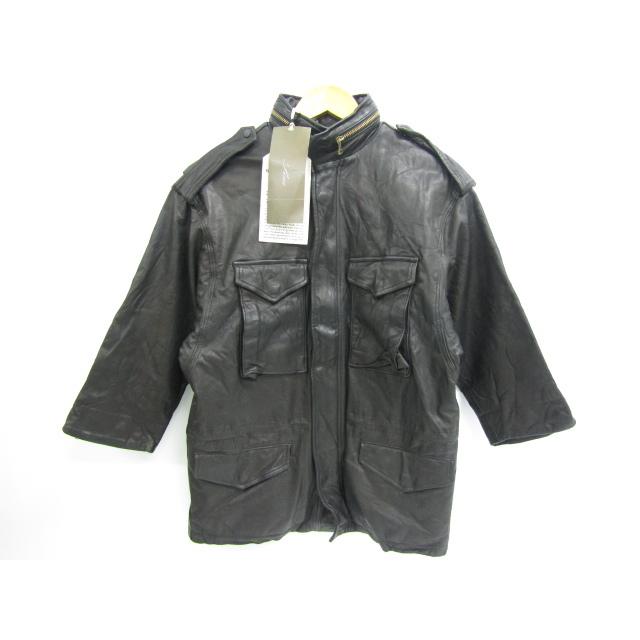 sisii Sisii シシ M65 レザーブルゾン 8分丈袖 SIZE:S♪FG5089  