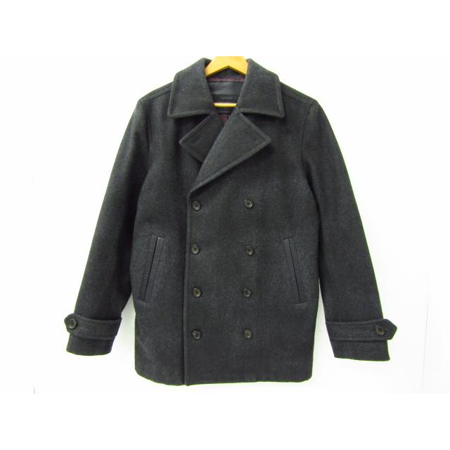 BACK BONE BACKBONE バックボーン Pコート ウール SIZE:L♪FG5517 