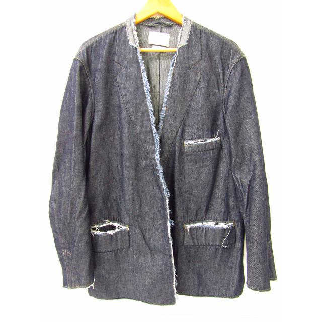 YOKE カットオフノーカラーデニムテーラードジャケット 美品