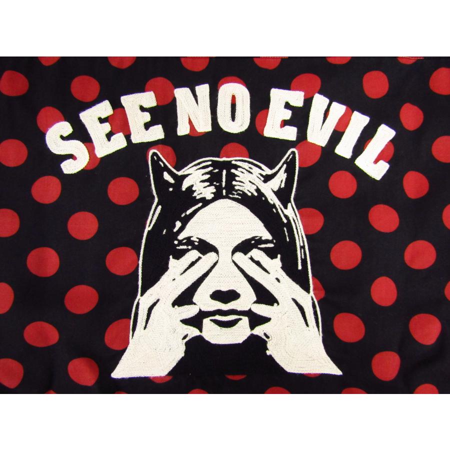 HYSTERIC GLAMOUR ヒステリックグラマー DOT 総柄 SEE NO EVIL HYSTERIC GLAMOUR ヒステリックグラマー DOT 総柄 SEE NO EVIL