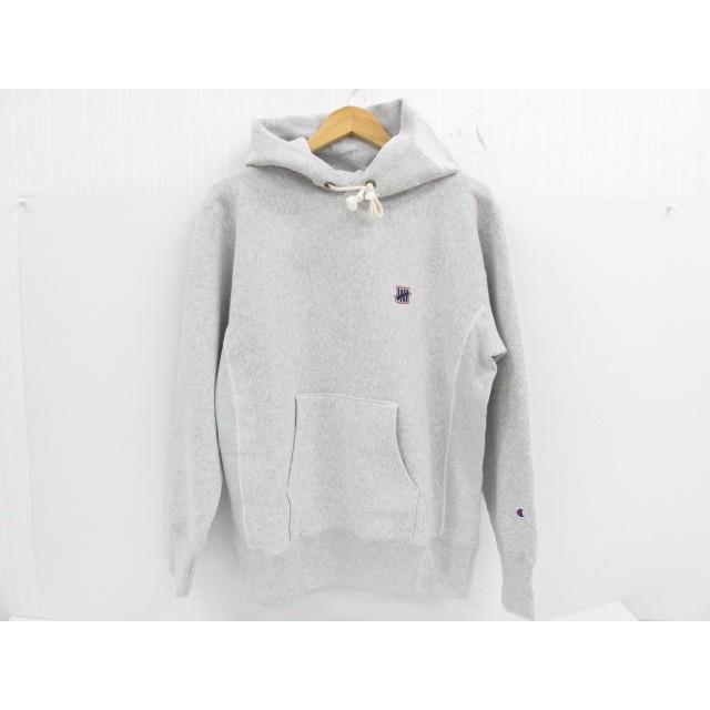 美品 UNDEFEATED アンディフィーテッド Champion チャンピオン RW PULLOVER HOOD プルオーバー パーカー C8-N148 SIZE:M｜thrift-webshop