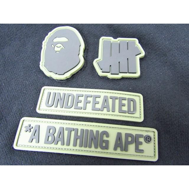 A BATHING APE ア・ベイシングエイプ × UNDEFEATED アンディフィーテッド WOODLAND CAMO SHARK HOODIE シャークパーカー SIZE:L｜thrift-webshop｜04