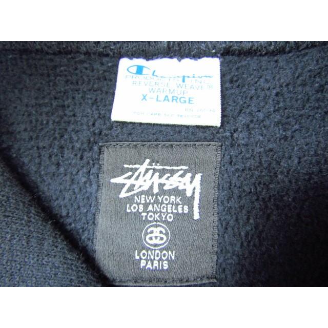 Stussy ステューシー × Champion チャンピオン Reverse Weave Stock Rim Hoodie フーディー パーカー SIZE:X-LARGE｜thrift-webshop｜06