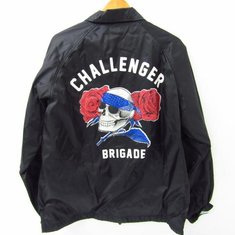 CHALLENGER チャレンジャー SKULL&ROSE COACH JACKET スカル CHALLENGER チャレンジャー SKULL&ROSE COACH JACKET スカル