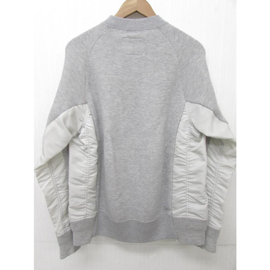 sacai サカイ Sponge Sweat MA-1 Pullover 再構築 ドッキング sacai サカイ Sponge Sweat MA-1 Pullover 再構築 ドッキング