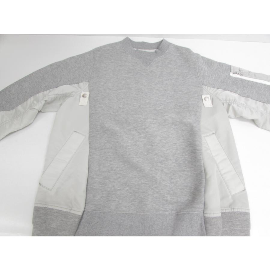 sacai サカイ Sponge Sweat MA-1 Pullover 再構築 ドッキング sacai サカイ Sponge Sweat MA-1 Pullover 再構築 ドッキング