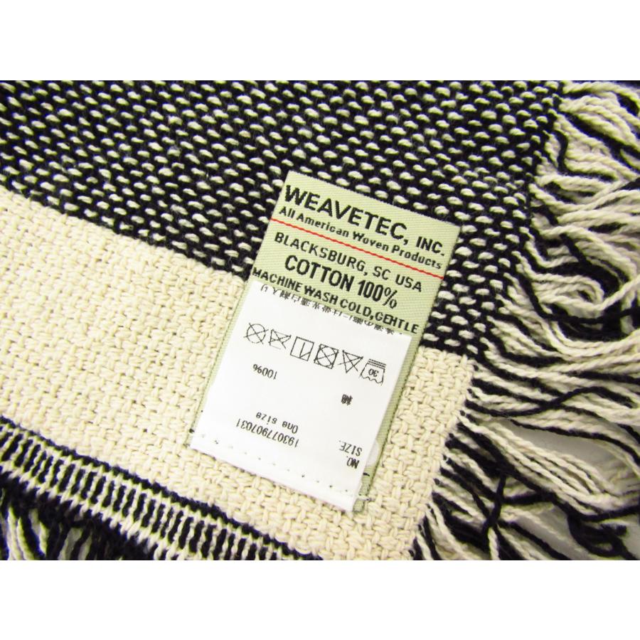 UNDEFEATED アンディフィーテッド / THROW BLANKET スロー ブランケット ボーダー タグ付き ≡FG7115