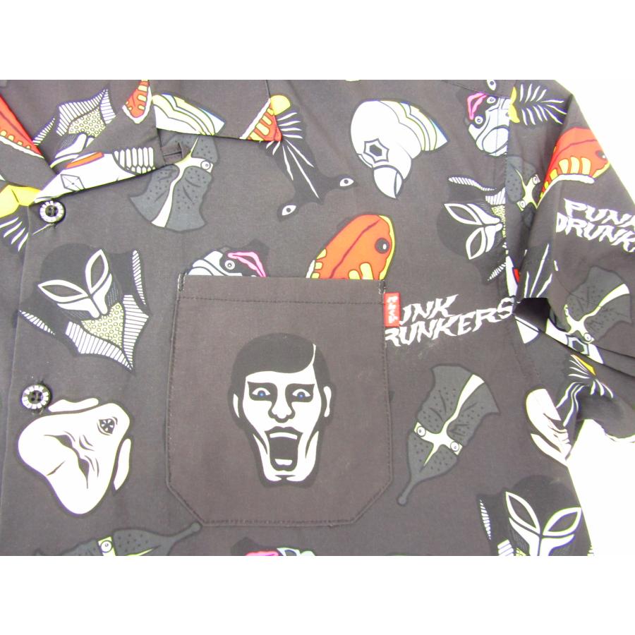 パンクドランカーズ　ウルトラマンコラボ　メトロン星人　デニムシャツ パンクドランカーズ デニムシャツ メトロン星人 ウルトラマン