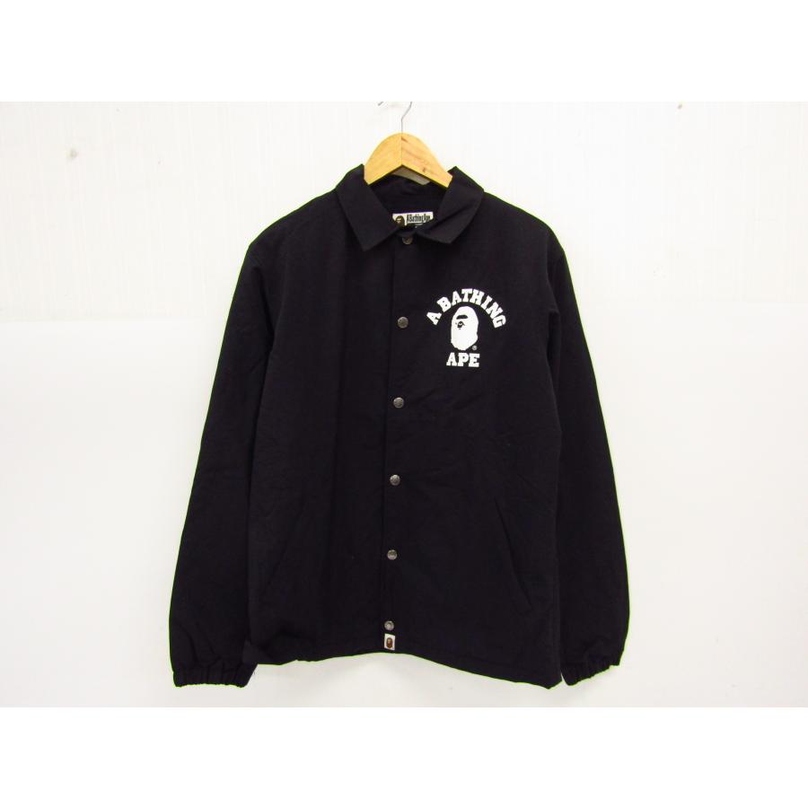 A BATHING APE アベイシングエイプ COLLEGE COACH JACKET カレッジロゴ  