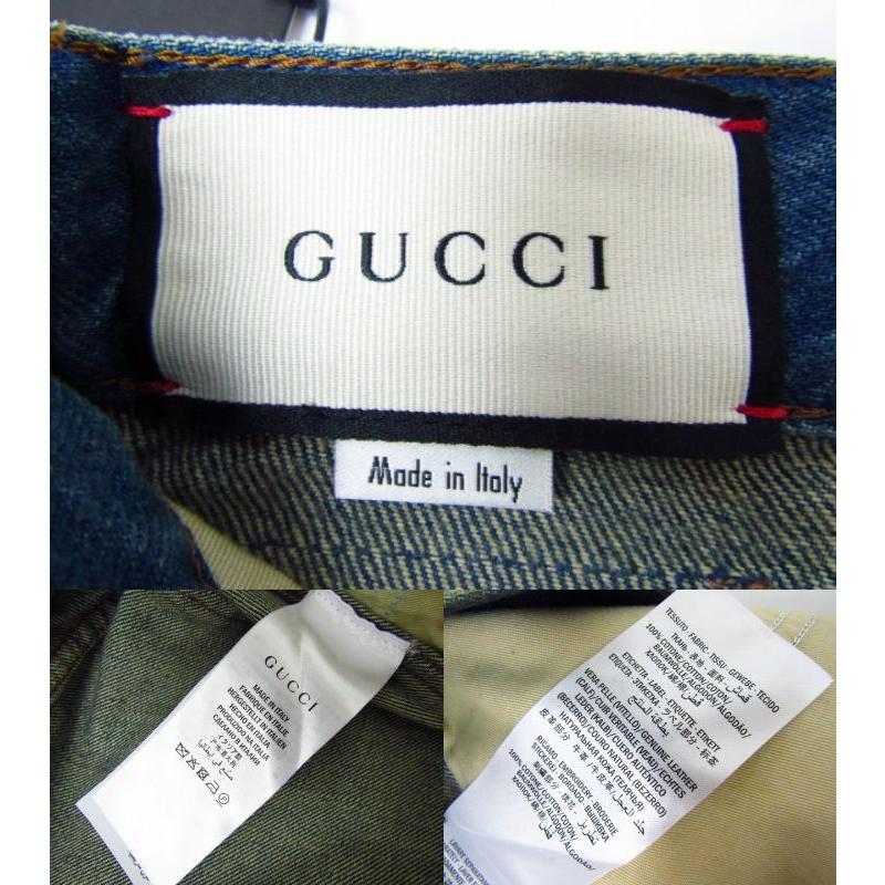 GUCCI グッチ Symbols Tapered Denim Pant シンボルテーパード デニム