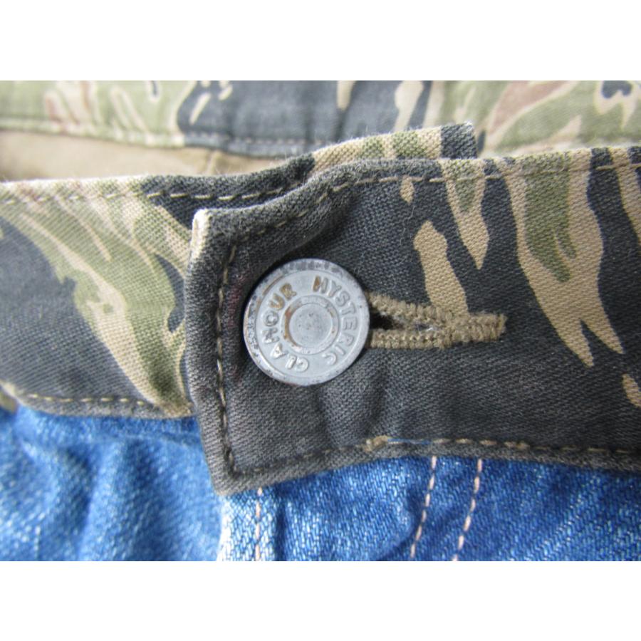 HYSTERIC GLAMOUR ヒステリックグラマー デニムパンツ 迷彩 HYSTERIC GLAMOUR ヒステリックグラマー デニムパンツ 迷彩