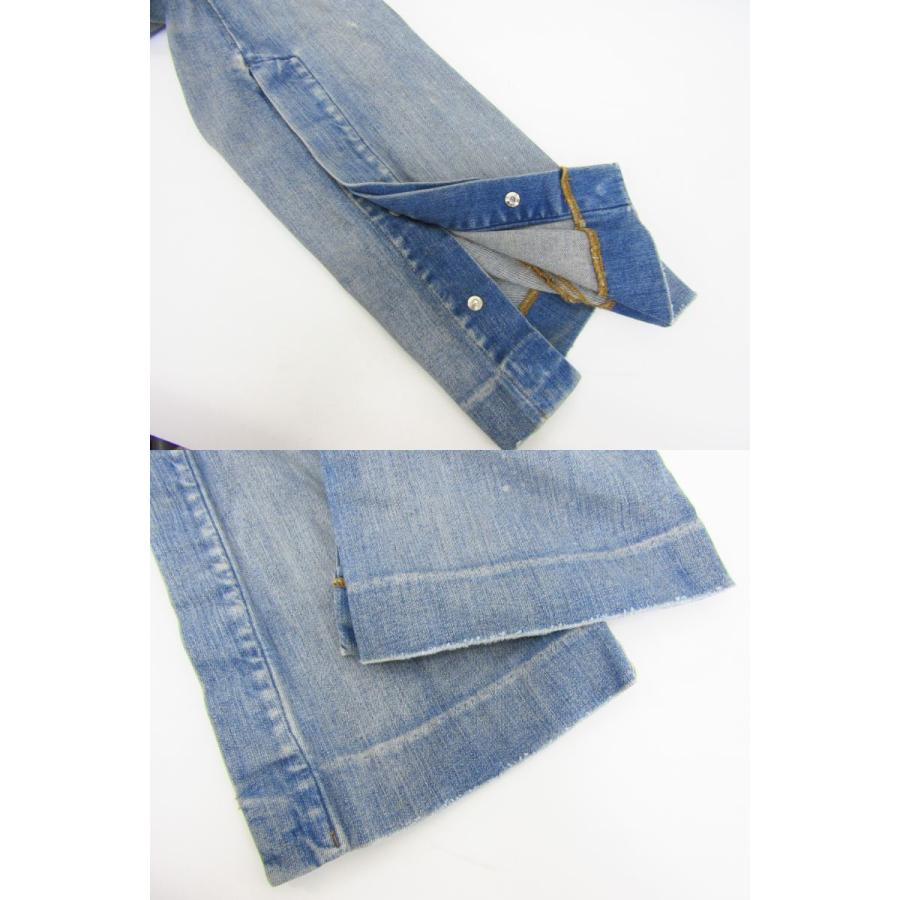 AMIRI アミリ 裾スナップ フレア デニムパンツ ダメージ加工 AMIRI アミリ 裾スナップ フレア デニムパンツ ダメージ加工