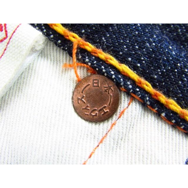 EVISU エヴィス クロコ型押しレザー 大黒カモメ デニムパンツ EVISU エヴィス クロコ型押しレザー 大黒カモメ デニムパンツ