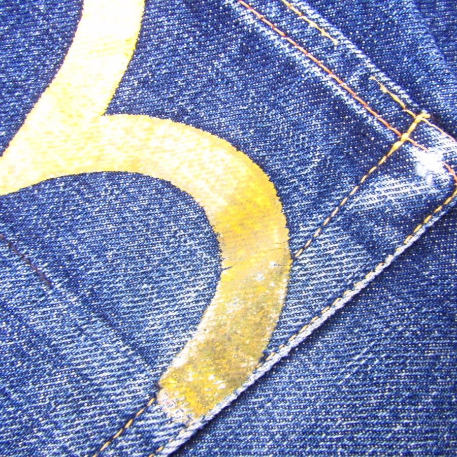 EVISU エヴィス 2000 No'1 SPECIAL 黄色 カモメペイント デニム EVISU エヴィス 2000 No'1 SPECIAL 黄色 カモメペイント デニム