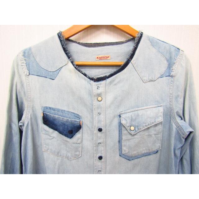 KAPITAL（キャピタル） デニムワンピース プルオーバーシャツ SIZE:1(S 