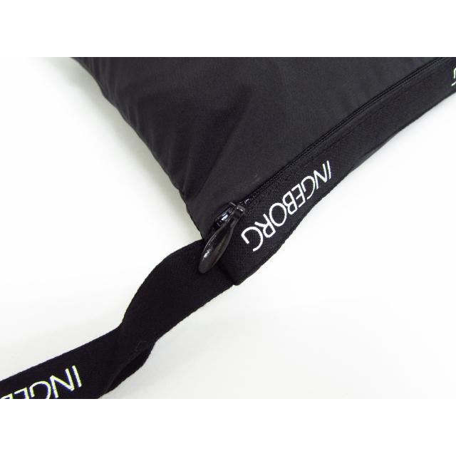 INGEBORG インゲボルグ 黒ポリロングコート ロングジャケット