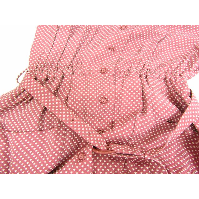 PINK HOUSE ピンクハウス ワンピース 総柄 半袖 ⊥FL849｜thrift-webshop｜05