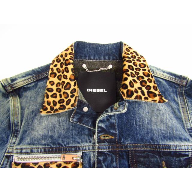 DIESEL ディーゼル レオパード デニムジャケット Gジャン SIZE DIESEL ディーゼル レオパード デニムジャケット Gジャン SIZE